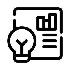 Data insights line icon