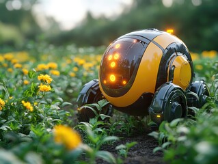 Smart Robot Navigates Flower Field Autonomously