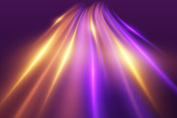 Speed ​​light neon lines. Dynamic flash of light.