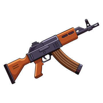 akm gun vector image
