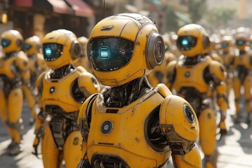 Robots March Forward in City Streets