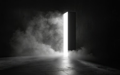 Portal to the Unknown – Spooky Halloween Poster Background. Perfect for Halloween event poster, party flyer, haunted house promotion, escape room marketing or mystery-themed visuals. 