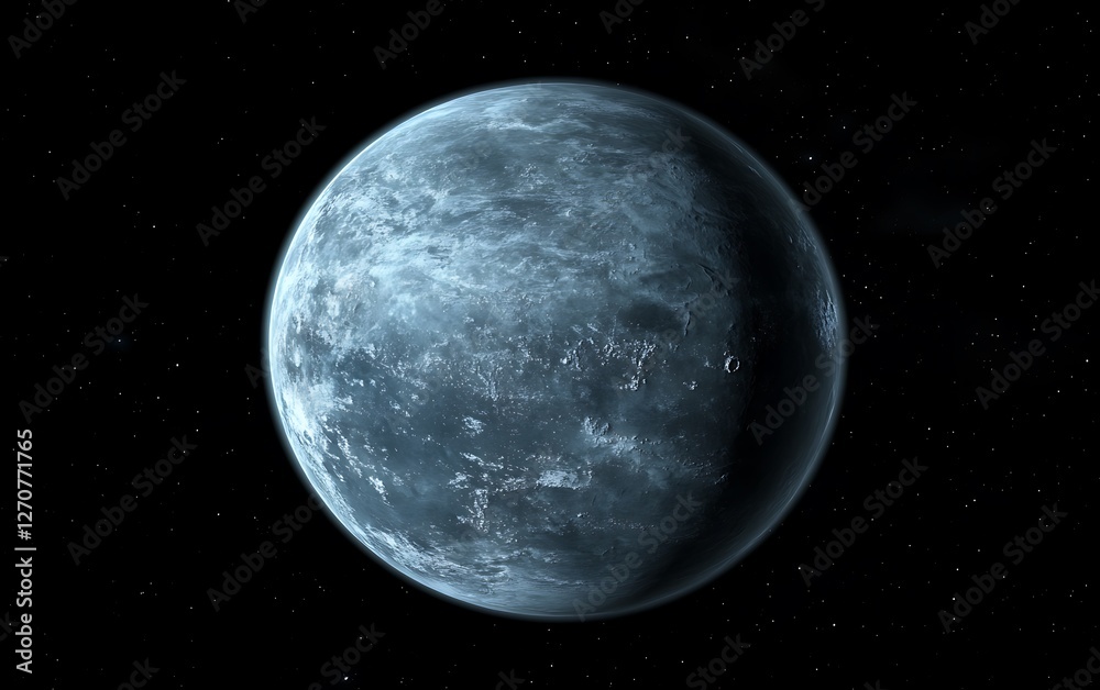 Poster celestial planet in space