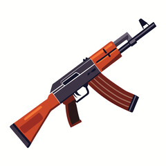 Fototapeta premium akm gun vector image 