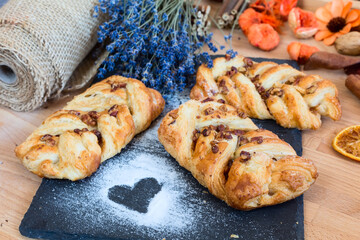 marple and pecan plait pastry