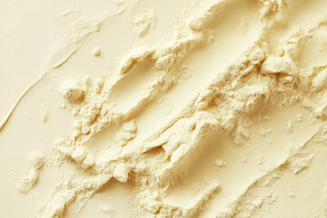 Obraz premium Vanilla-toned facial powder for decorative cosmetics background
