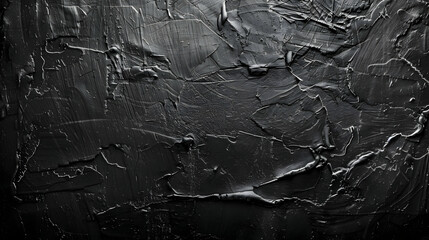 Abstract black textured background with layered paint, ideal for design and artistic projects
