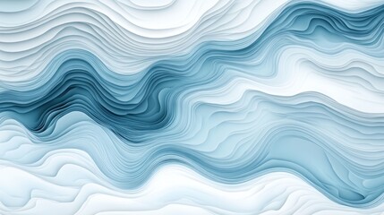 Obraz premium Abstract blue wave pattern, flowing design, background texture, website design