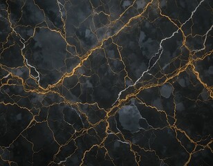A luxurious dark marble texture with gold veins, perfect for high-end branding and marketing materials