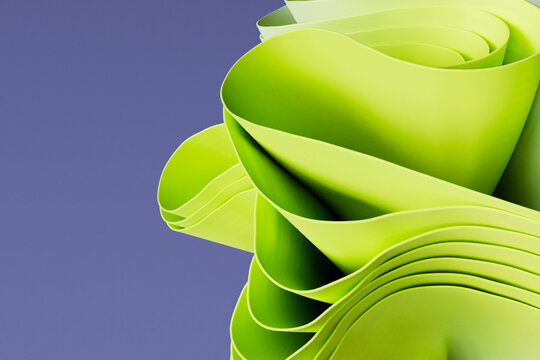 Abstract design with hexagonal patterns and flowing dark curves