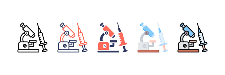 Obraz premium Medical Multistyle Icon Set