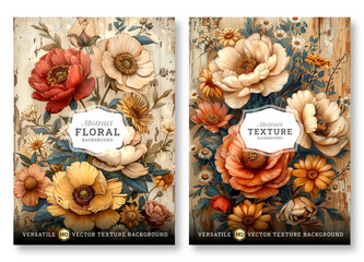 Elegant floral art business brochure template, Abstract flyer template, wedding invitation template, universal background, versatile vector background, creative brochure template, invitation template