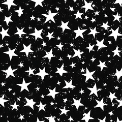 Fototapeta premium Night Sky Celestial Scene with Stars Scattered Design Galaxy Decorative Cosmic Element Pattern