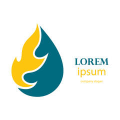 oil and gas fuel mining logo design