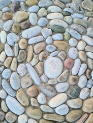 evocative image texture of stone floor of various shapes in Italy