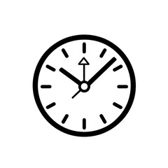 clock isolated on white background