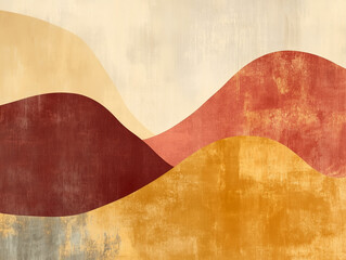 Minimalist background in deep orange, muted red and golden yellow creates a cozy and inviting atmosphere. Perfect for digital art, branding and wallpapers.