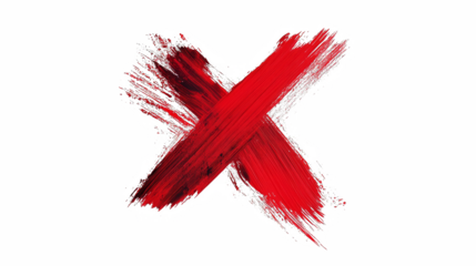 red cross on white background