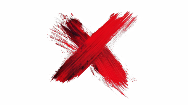 red cross on white background