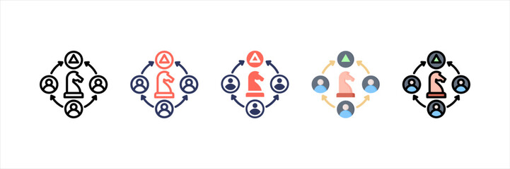 Strategic Alliance Multistyle Icon Set
