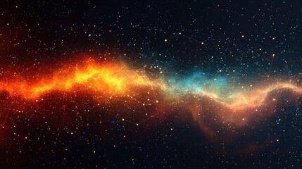 Abstract cosmic nebulae, swirling colors in deep space. Possible stock photo use Educational materials, background images for science or technology projects