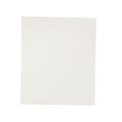 Blank white sheet on transparent background