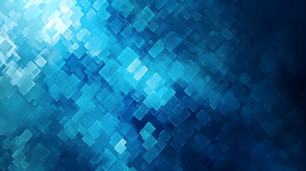 Abstract blue background with soft glowing geometric shapes creating a tranquil atmosphere