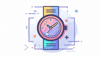 Blue Time Clock Icon for Employee Time Tracking