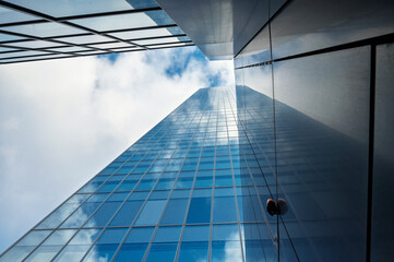 Reflections from the Incity tower in Lyon (France)