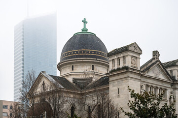 The Chapel of the Glorious Cross or Chapelle de la Sainte Croix in Lyon (France)