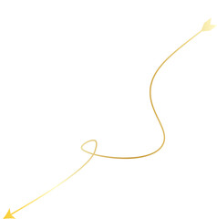 Elegant curvy Arrows on Isolated White