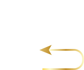 Elegant curvy Arrows on Isolated White