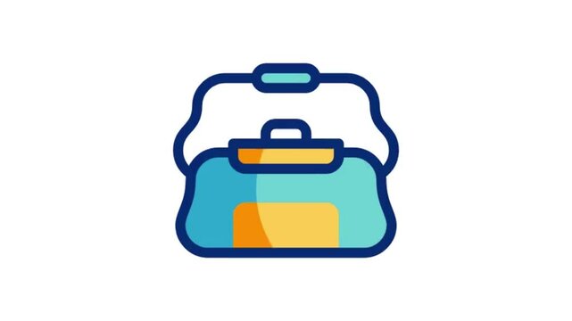 vector illustration of a suitcase