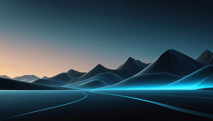 Fototapeta premium road to the mountains