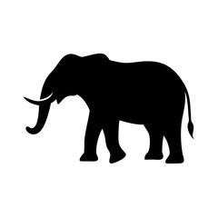 Obraz premium Wildlife Conservation Symbol: Elephant Graphic Vector