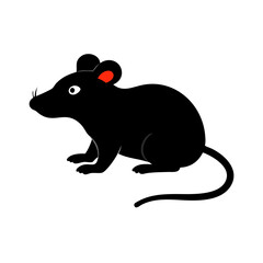 Fototapeta premium Fun and Playful Rat Vector Art for Logos and Branding