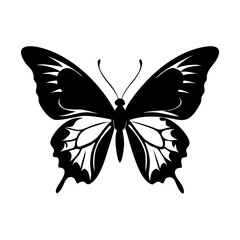 Stylish Butterfly Silhouette Design for Versatile Use