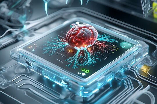 Digital experiments in a futuristic setting brain-computer interface technology