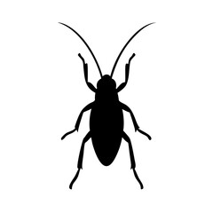 Fototapeta premium Customizable Cockroach Silhouette Vector Art for Projects