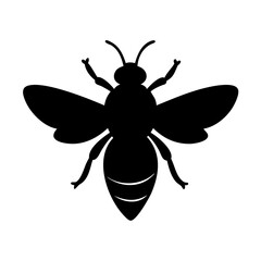 Fototapeta premium Modern Bee Silhouette Design for Versatile Use