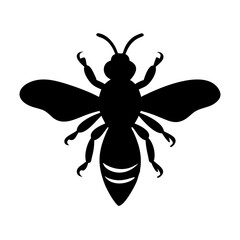 Fototapeta premium High-Quality Black Bee Icon Silhouette for Designers