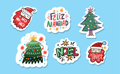  A Collection of Colorful Christmas Stickers Designed for Joyous Holiday Celebrations
