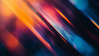 Vibrant Abstract Light Streaks with Colorful Motion Blur and Futuristic Digital Energy Aesthetic
