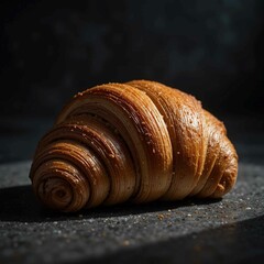 bread on a white plate