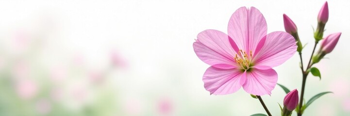 Rampion bellflower in full bloom against white, flower, plant, blooming
