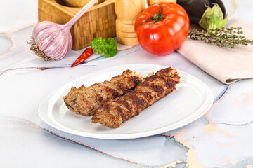 Beef kebab minced meat shashlik