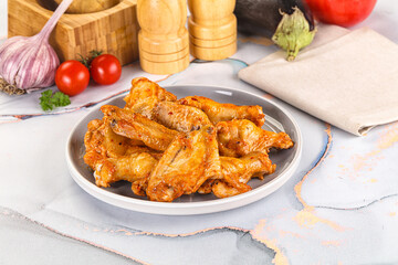Grilled spicy chili chicken wings