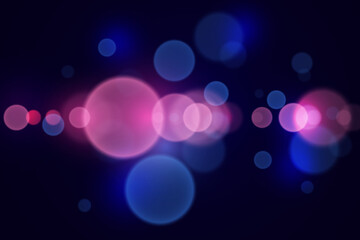 Magic bokeh and lights. Abstract bright effect of light and flash.