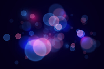 Magic bokeh and lights. Abstract bright effect of light and flash.
