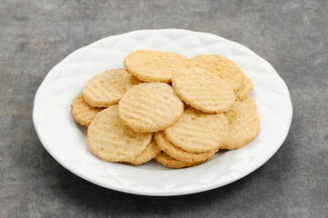 Kue Sagon, made from flour, grated coconut, sugar and then baked. Indonesian food
